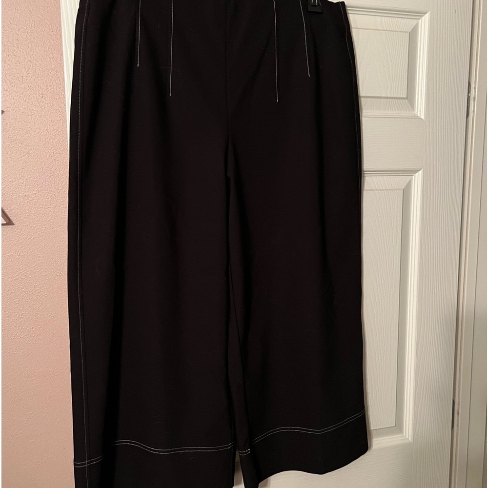 Black wide leg crop/ankle pants from INC International Concepts. XL never worn.